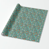 De hele dag op slee cadeaupapier (Uitgerold)