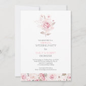 De hele dag roze roze roze virtuele trouwuitnodigi save the date (Voorkant)