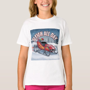 De hele dag slee: Santa's Turbo Ride T-shirt