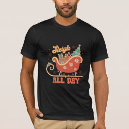 De hele dag sleeën t-shirt
