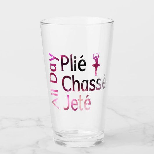 De hele dag spelen, kussen, jete ~ balletontwerp glas (Voorkant)