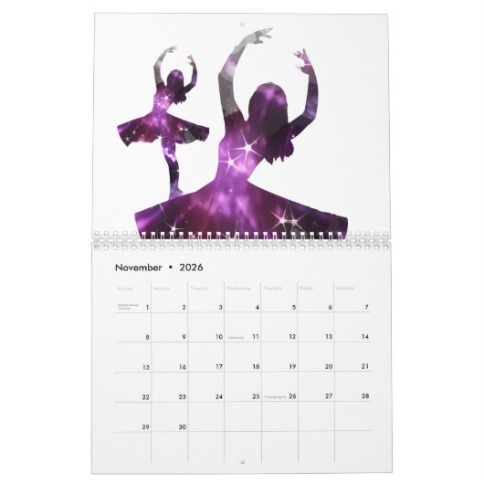 De hele dag spelen, kussen, jete ~ balletontwerp kalender (Nov 2026)