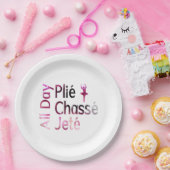 De hele dag spelen, kussen, jete ~ balletontwerp papieren bordje (Feest)