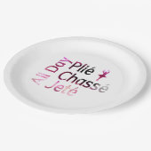 De hele dag spelen, kussen, jete ~ balletontwerp papieren bordje (Gekanteld)