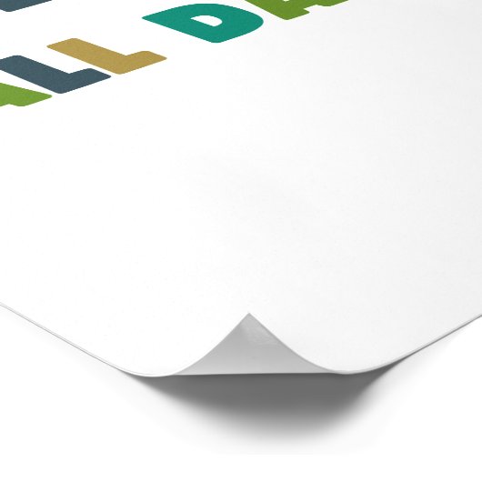 de hele dag spelen. Poster en Prints (Hoek)