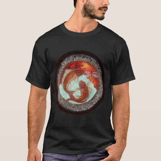 De hele dag vissen t-shirt (Voorkant)