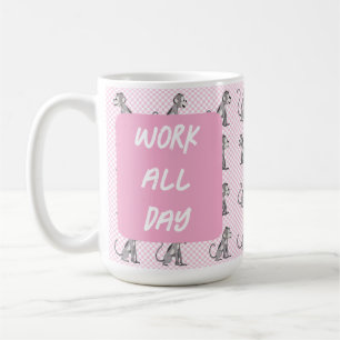 De hele dag werken koffiemok