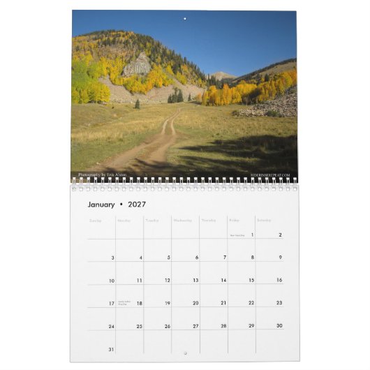De hele Enchilada - Moab, Utah Kalender (Jan 2027)