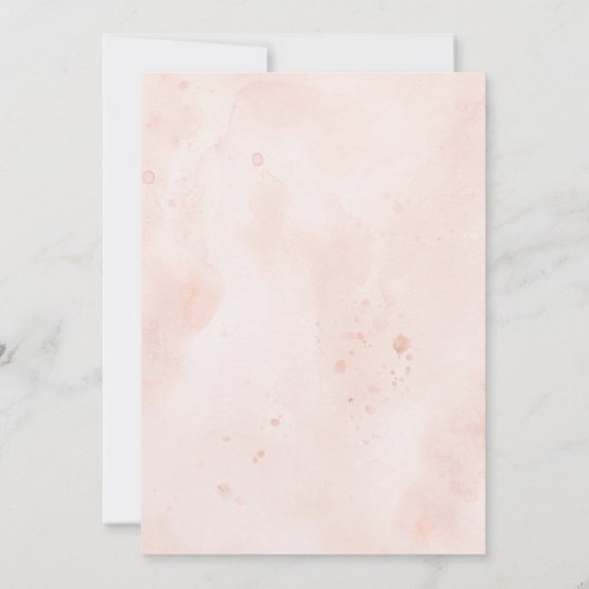 De hele jaren door Jubileum van de bruiloft Blush  Kaart (Achterkant)