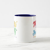 "De hele jaren..." Tweetone Mok (marineblauw) (Center)