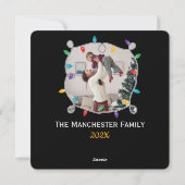 De hele manier van de ingle (voeg uw foto toe) feestdagenkaart (Achterkant)