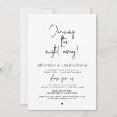 De hele nacht dansen, Trouwfeest voor intieme krin Kaart (Voorkant)