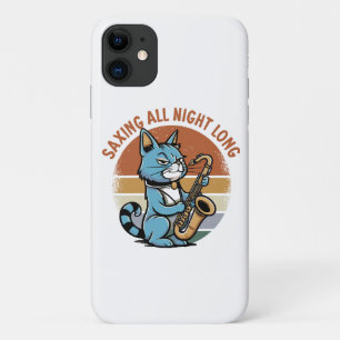 De hele nacht opsparen - Voor saxofoonspelers Case-Mate iPhone Case