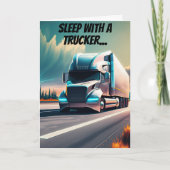De hele nacht rijden met vrachtwagenchauffeur Grap Kaart (Voorkant)