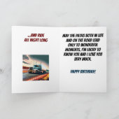 De hele nacht rijden met vrachtwagenchauffeur Grap Kaart (Binnen)