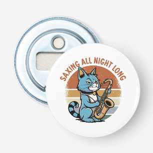 De hele nacht sparen - Voor saxofoonspelers Button Flesopener