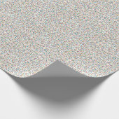 De hele regenboogkleurige gespikkelde Stippen Cadeaupapier (Hoek)