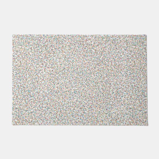 De hele regenboogkleurige gespikkelde Stippen Deurmat (Voorkant)