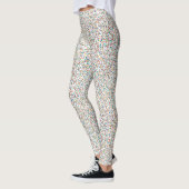 De hele regenboogkleurige gespikkelde Stippen Leggings (Links)