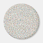 De hele regenboogkleurige gespikkelde Stippen Magneet (Voorkant)