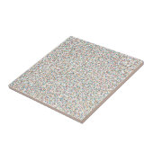 De hele regenboogkleurige gespikkelde Stippen Tegeltje (Zijkant)