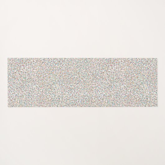 De hele regenboogkleurige gespikkelde Stippen Yogamat (Achterkant (horizontaal))