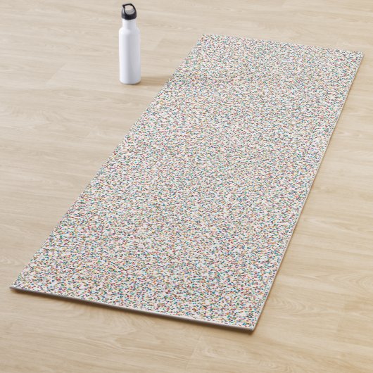 De hele regenboogkleurige gespikkelde Stippen Yogamat (In situ)