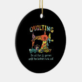 De hele speelruimte tot Bobbin uitvalt Keramisch Ornament (Rechts)