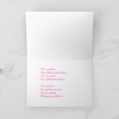 De hele tijd aan je denken kaart (Binnen)