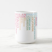 De hele tijd in de wereld koffiemok (Center)