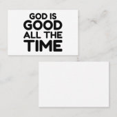 De hele tijd is God goed Visitekaartje (Voorkant / Achterkant)