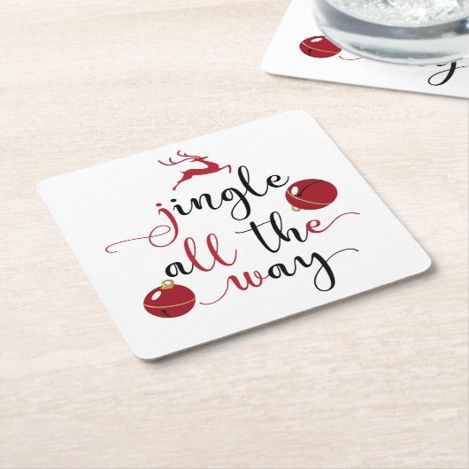 de hele weg kartonnen onderzetters (Schuin)