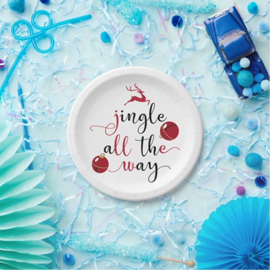 de hele weg papieren bordje (Feest)