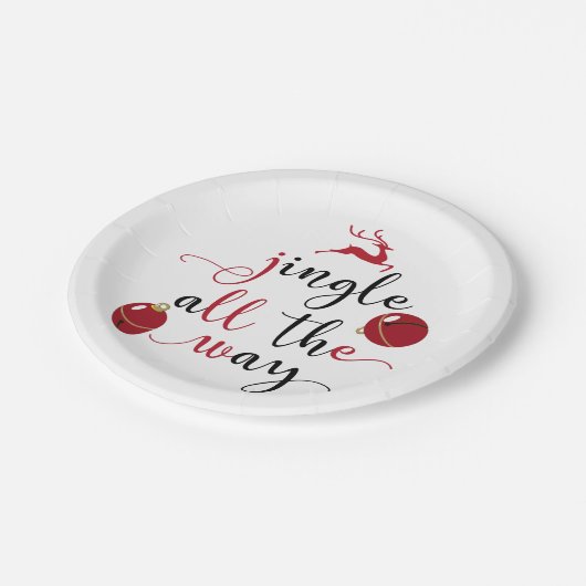 de hele weg papieren bordje (Gekanteld)