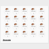 De hele weg! ronde sticker (Vel)