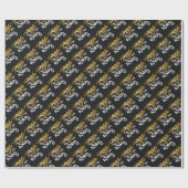 De hele weg springen cadeaupapier (Vlak)