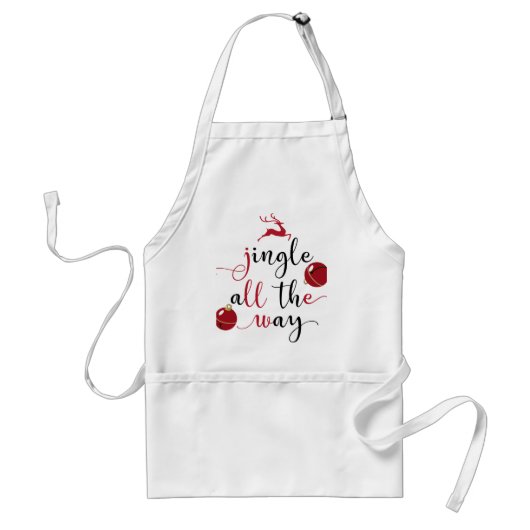 de hele weg standaard schort (Voorkant)