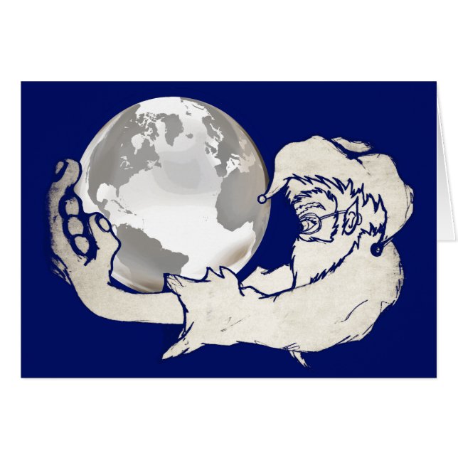 de hele wereld in een apen hand (Voorkant Horizontaal)