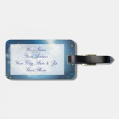 De hele wereld in zijn handen bagagelabel (Achterkant horizontaal)