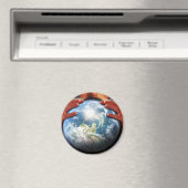 De hele wereld in zijn handen magneet (Insitu (Vaatwasser))