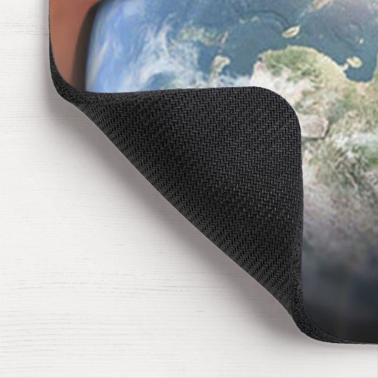 De hele wereld in zijn handen muismat (Hoek)