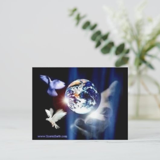 De hele wereld in zijn handen post Kaart (Staand voorkant)