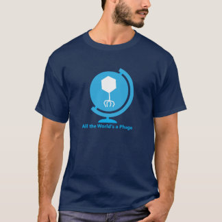De hele wereld is een Phage T-Shirt