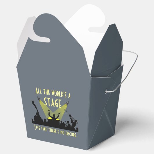 De hele wereld is een podium bedankdoosjes (Geopend)