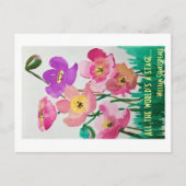 De hele wereld is een podium briefkaart (Voorkant)