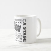 De hele wereld is een podium koffiemok (Voorkant rechts)