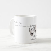 De hele wereld is een podium koffiemok (Voorkant links)