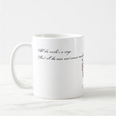 De hele wereld is een podium koffiemok (Links)