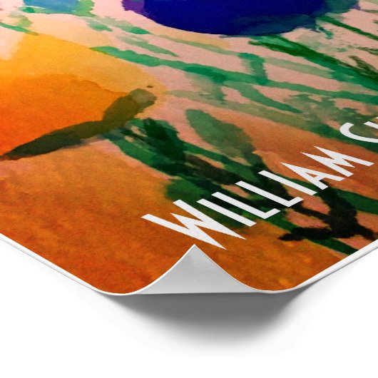 De hele wereld is een Poster van het podium (Hoek)