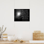 De hele wereld is een toneel - Shakespeare citaat  Poster (Keuken)